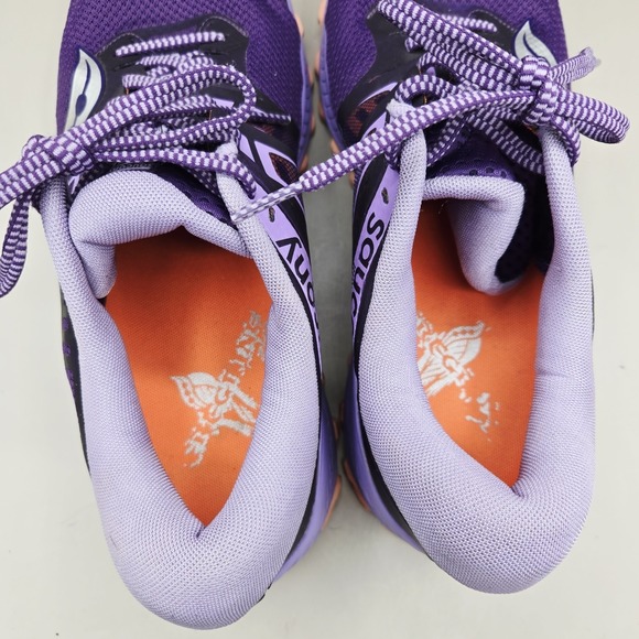 Saucony Peregrine ISO Trail Running Shoes Womens Size 12 Purple PWRTRAC Grip - Picture 9 of 10